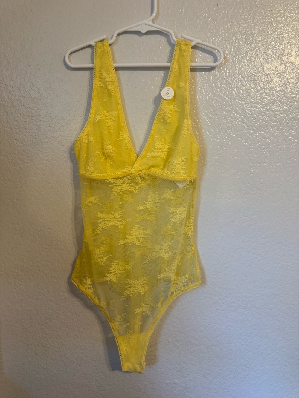 Cotton On Yellow Lace Bodysuit